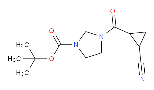 tert-butyl 3-(2-cyanocyclopropanecarbonyl)imidazolidine-1-carboxylate