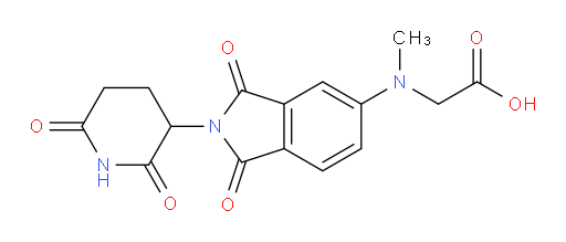 2-((2-(2,6-dioxopiperidin-3-yl)-1,3-dioxoisoindolin-5-yl)(methyl)amino)acetic acid
