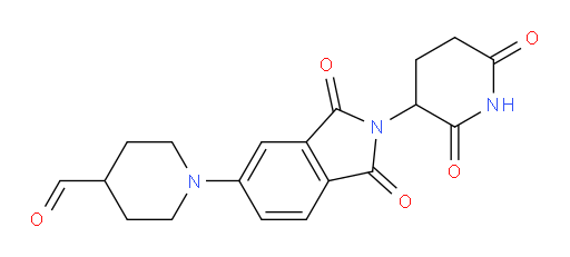 1-(2-(2,6-dioxopiperidin-3-yl)-1,3-dioxoisoindolin-5-yl)piperidine-4-carbaldehyde
