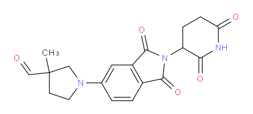 1-(2-(2,6-dioxopiperidin-3-yl)-1,3-dioxoisoindolin-5-yl)-3-methylpyrrolidine-3-carbaldehyde