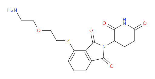 4-((2-(2-aminoethoxy)ethyl)thio)-2-(2,6-dioxopiperidin-3-yl)isoindoline-1,3-dione