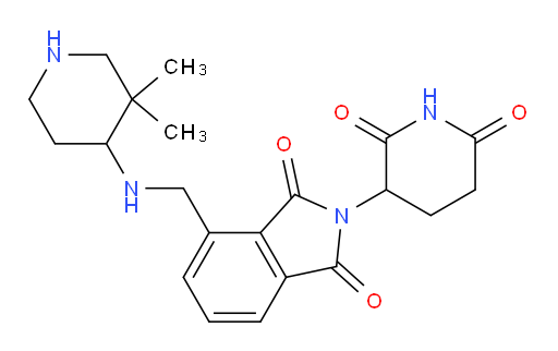 4-(((3,3-dimethylpiperidin-4-yl)amino)methyl)-2-(2,6-dioxopiperidin-3-yl)isoindoline-1,3-dione
