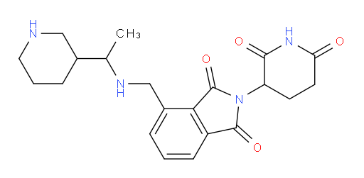 2-(2,6-dioxopiperidin-3-yl)-4-(((1-(piperidin-3-yl)ethyl)amino)methyl)isoindoline-1,3-dione