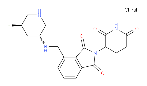 2-(2,6-dioxopiperidin-3-yl)-4-((((3R,5R)-5-fluoropiperidin-3-yl)amino)methyl)isoindoline-1,3-dione