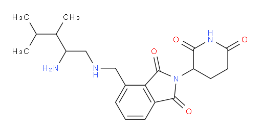 4-(((2-amino-3,4-dimethylpentyl)amino)methyl)-2-(2,6-dioxopiperidin-3-yl)isoindoline-1,3-dione