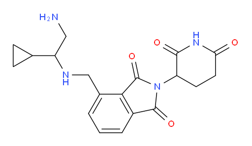 4-(((2-amino-1-cyclopropylethyl)amino)methyl)-2-(2,6-dioxopiperidin-3-yl)isoindoline-1,3-dione