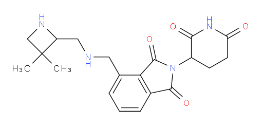 4-((((3,3-dimethylazetidin-2-yl)methyl)amino)methyl)-2-(2,6-dioxopiperidin-3-yl)isoindoline-1,3-dione
