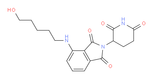 2-(2,6-dioxopiperidin-3-yl)-4-((5-hydroxypentyl)amino)isoindoline-1,3-dione
