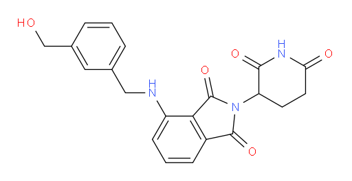 2-(2,6-dioxopiperidin-3-yl)-4-((3-(hydroxymethyl)benzyl)amino)isoindoline-1,3-dione