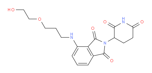 2-(2,6-dioxopiperidin-3-yl)-4-((3-(2-hydroxyethoxy)propyl)amino)isoindoline-1,3-dione