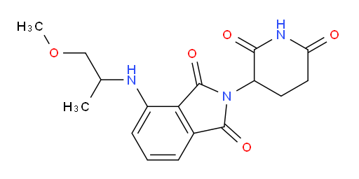 2-(2,6-dioxopiperidin-3-yl)-4-((1-methoxypropan-2-yl)amino)isoindoline-1,3-dione