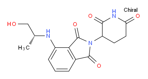 2-(2,6-dioxopiperidin-3-yl)-4-(((R)-1-hydroxypropan-2-yl)amino)isoindoline-1,3-dione