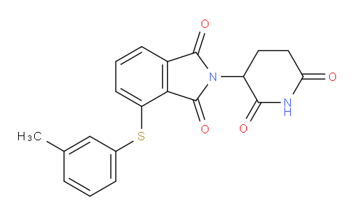 2-(2,6-dioxopiperidin-3-yl)-4-(m-tolylthio)isoindoline-1,3-dione