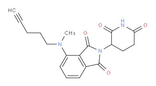 2-(2,6-dioxopiperidin-3-yl)-4-(methyl(pent-4-yn-1-yl)amino)isoindoline-1,3-dione