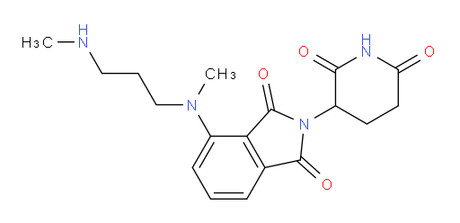2-(2,6-dioxopiperidin-3-yl)-4-(methyl(3-(methylamino)propyl)amino)isoindoline-1,3-dione