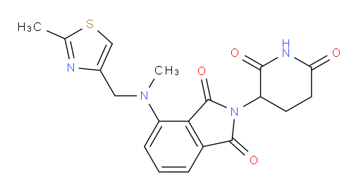 2-(2,6-dioxopiperidin-3-yl)-4-(methyl((2-methylthiazol-4-yl)methyl)amino)isoindoline-1,3-dione