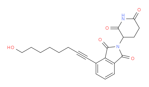 2-(2,6-dioxopiperidin-3-yl)-4-(8-hydroxyoct-1-yn-1-yl)isoindoline-1,3-dione