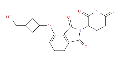 2-(2,6-dioxopiperidin-3-yl)-4-(3-(hydroxymethyl)cyclobutoxy)isoindoline-1,3-dione