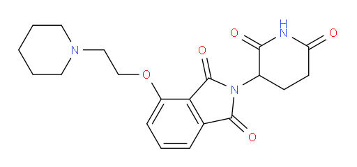 2-(2,6-dioxopiperidin-3-yl)-4-(2-(piperidin-1-yl)ethoxy)isoindoline-1,3-dione