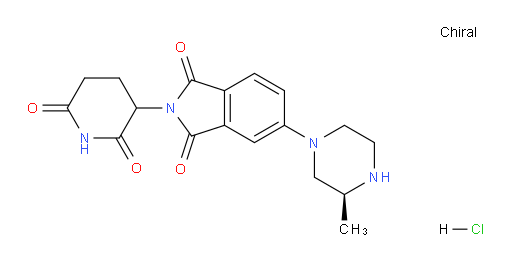2-(2,6-dioxopiperidin-3-yl)-5-((S)-3-methylpiperazin-1-yl)isoindoline-1,3-dione hydrochloride