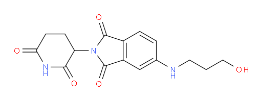 2-(2,6-dioxopiperidin-3-yl)-5-((3-hydroxypropyl)amino)isoindoline-1,3-dione