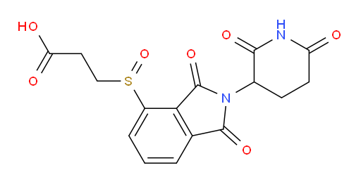 3-((2-(2,6-dioxopiperidin-3-yl)-1,3-dioxoisoindolin-4-yl)sulfinyl)propanoic acid