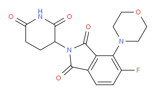 2-(2,6-dioxopiperidin-3-yl)-5-fluoro-4-morpholinoisoindoline-1,3-dione