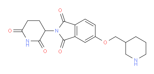 2-(2,6-dioxopiperidin-3-yl)-5-(piperidin-3-ylmethoxy)isoindoline-1,3-dione