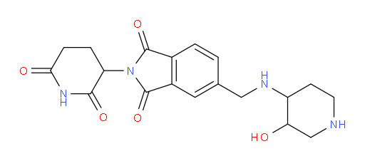 2-(2,6-dioxopiperidin-3-yl)-5-(((3-hydroxypiperidin-4-yl)amino)methyl)isoindoline-1,3-dione