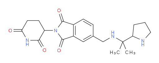 2-(2,6-dioxopiperidin-3-yl)-5-(((2-(pyrrolidin-2-yl)propan-2-yl)amino)methyl)isoindoline-1,3-dione