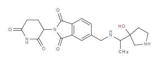 2-(2,6-dioxopiperidin-3-yl)-5-(((1-(3-hydroxypyrrolidin-3-yl)ethyl)amino)methyl)isoindoline-1,3-dione