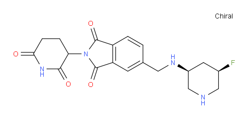 2-(2,6-dioxopiperidin-3-yl)-5-((((3S,5R)-5-fluoropiperidin-3-yl)amino)methyl)isoindoline-1,3-dione