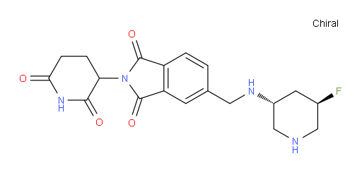2-(2,6-dioxopiperidin-3-yl)-5-((((3R,5R)-5-fluoropiperidin-3-yl)amino)methyl)isoindoline-1,3-dione
