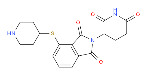 2-(2,6-dioxopiperidin-3-yl)-4-(piperidin-4-ylthio)isoindoline-1,3-dione