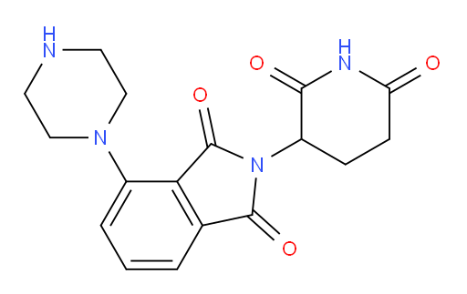 2-(2,6-dioxopiperidin-3-yl)-4-(piperazin-1-yl)isoindoline-1,3-dione