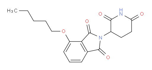 2-(2,6-dioxopiperidin-3-yl)-4-(pentyloxy)isoindoline-1,3-dione
