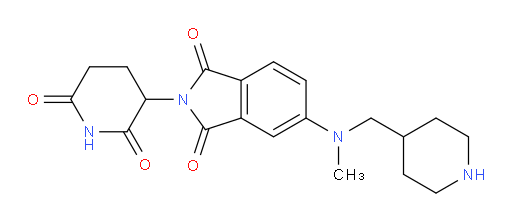 2-(2,6-dioxopiperidin-3-yl)-5-(methyl(piperidin-4-ylmethyl)amino)isoindoline-1,3-dione
