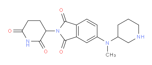 2-(2,6-dioxopiperidin-3-yl)-5-(methyl(piperidin-3-yl)amino)isoindoline-1,3-dione