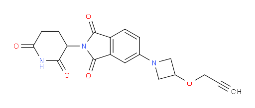 2-(2,6-dioxopiperidin-3-yl)-5-(3-(prop-2-yn-1-yloxy)azetidin-1-yl)isoindoline-1,3-dione