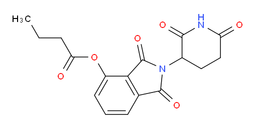 2-(2,6-dioxopiperidin-3-yl)-1,3-dioxoisoindolin-4-yl butyrate