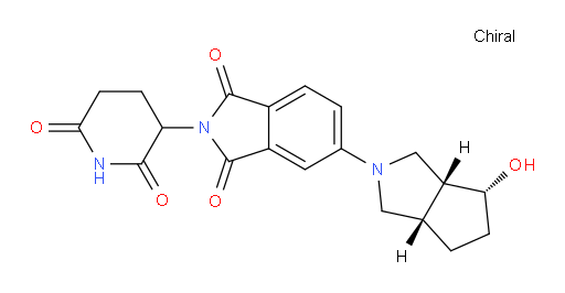 2-(2,6-dioxopiperidin-3-yl)-5-((3aR,4R,6aS)-4-hydroxyhexahydrocyclopenta[c]pyrrol-2(1H)-yl)isoindoline-1,3-dione
