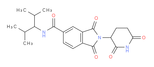 N-(2,4-dimethylpentan-3-yl)-2-(2,6-dioxopiperidin-3-yl)-1,3-dioxoisoindoline-5-carboxamide