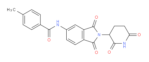 N-(2-(2,6-dioxopiperidin-3-yl)-1,3-dioxoisoindolin-5-yl)-4-methylbenzamide