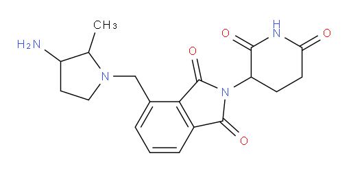4-((3-amino-2-methylpyrrolidin-1-yl)methyl)-2-(2,6-dioxopiperidin-3-yl)isoindoline-1,3-dione