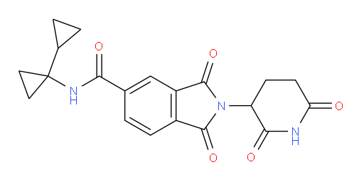 N-([1,1'-bi(cyclopropan)]-1-yl)-2-(2,6-dioxopiperidin-3-yl)-1,3-dioxoisoindoline-5-carboxamide