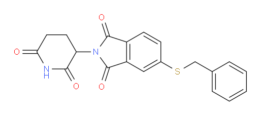 5-(benzylthio)-2-(2,6-dioxopiperidin-3-yl)isoindoline-1,3-dione