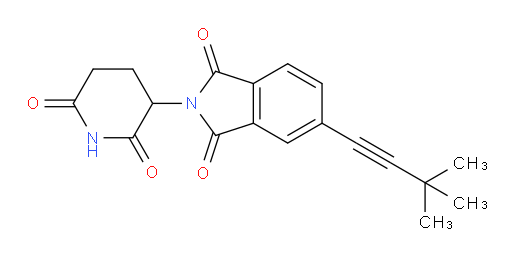 5-(3,3-dimethylbut-1-yn-1-yl)-2-(2,6-dioxopiperidin-3-yl)isoindoline-1,3-dione