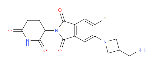 5-(3-(aminomethyl)azetidin-1-yl)-2-(2,6-dioxopiperidin-3-yl)-6-fluoroisoindoline-1,3-dione