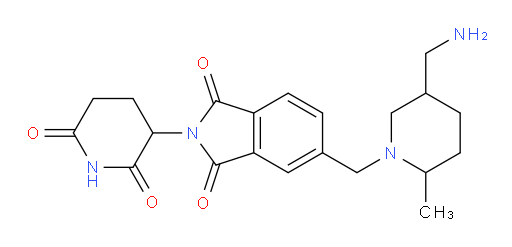 5-((5-(aminomethyl)-2-methylpiperidin-1-yl)methyl)-2-(2,6-dioxopiperidin-3-yl)isoindoline-1,3-dione