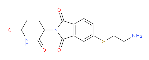5-((2-aminoethyl)thio)-2-(2,6-dioxopiperidin-3-yl)isoindoline-1,3-dione
